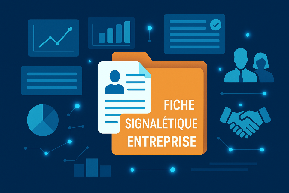 Fiche signalétique entreprise – illustration profil société